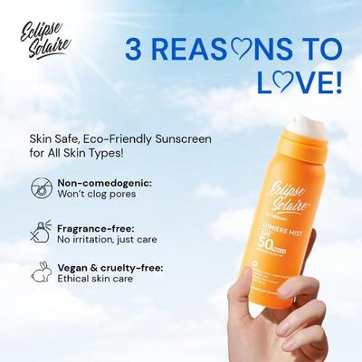 Eclipse Solaire Lumiere Mist Sunscreen Spray SPF 50 PA+++ 100 ml - Face Sunscreen