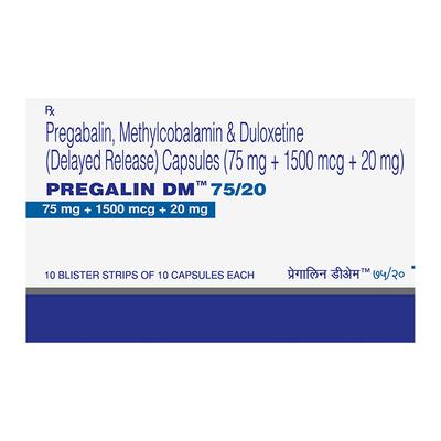 PREGALIN DM 75/20 Capsule 10's - Neuropathic Pain-Dru