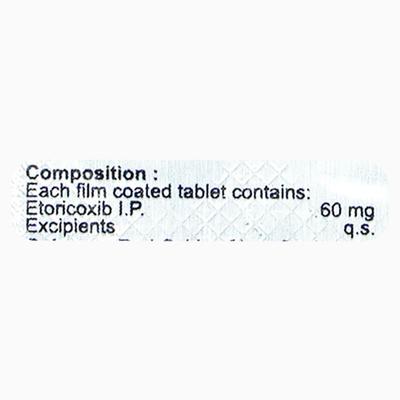 TORIB 60 Tablet 10's - Pain relief-Nsa