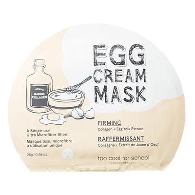 Too Cool For School Egg Cream Mask Firming 28 gm - Sheet Masks