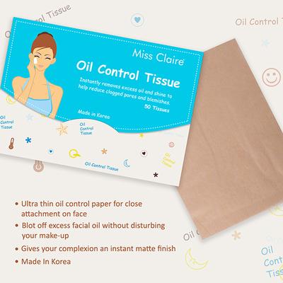 Miss Claire Oil Control Tissue 50'S - Facial Wipes & Tissues