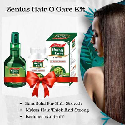 Zenius Hair O Care Hair Oil 100 ml + Hair O Care Capsule 60's 1's - Speciality Medicines