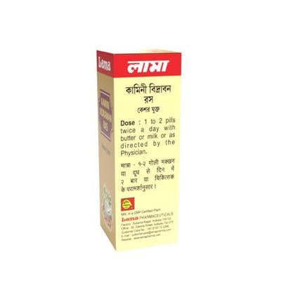 Lama Kamini Vidrawan Ras - Keshar Yukta -10 g ( 40 Pills) - Speciality Medicines