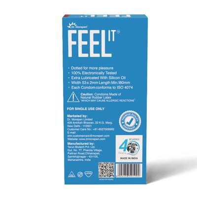 Dr. Morepen Feel It Condoms - Chocolate Flavour) 10's - Plain/Flavoured Condoms