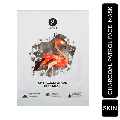 SUGAR Cosmetics Charcoal Patrol Face Mask 24 gm - Face Packs