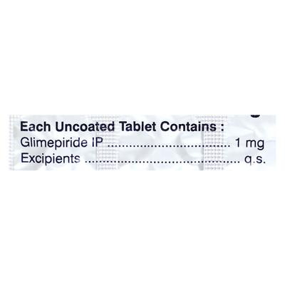 K Glim 1mg Tablet 15'S - Diabetes-Ant