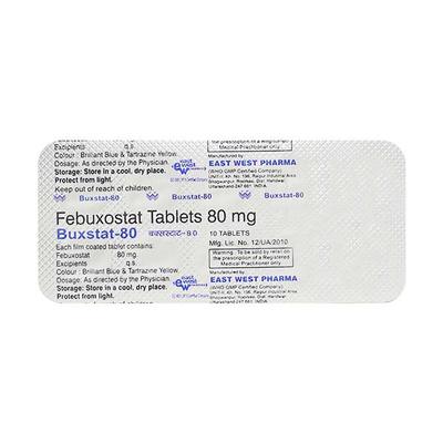 Buxstat 80mg Tablet 10'S - Gout