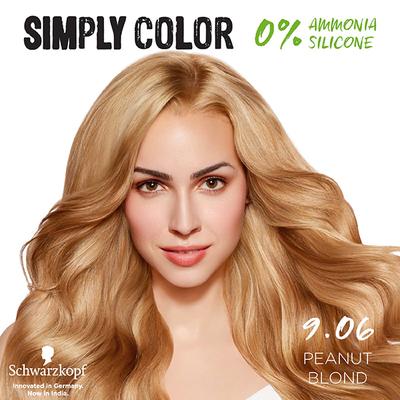 Schwarzkopf Simply Color Permanent Hair Colour 9.06 Peanut Blonde 142.5 ml - Crème