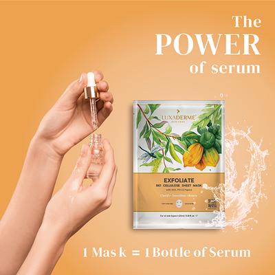 Luxa Derme Exfoliate Bio Cellulose Sheet Mask 25 ml - Sheet Masks