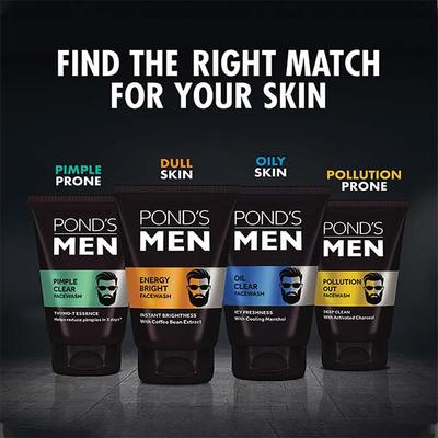 Pond's Men Oil Clear Facewash 100 gm - Face Moisturizers