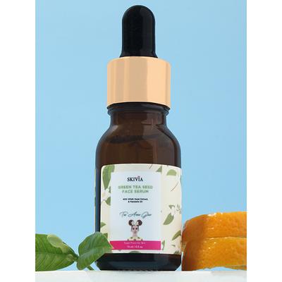 Skivia Green Tea Seed Face Serum With Witch Hazel & Mandarin Oil 15 ml - Face Serum