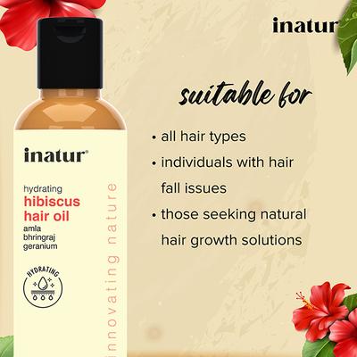 Inatur Hair Oil - Hibiscus 100ml - Hair Oils