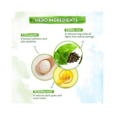 Mamaearth Green Tea Face Wash With Green Tea & Collagen For Open Pores 100 ml - Face Wash & Cleansers