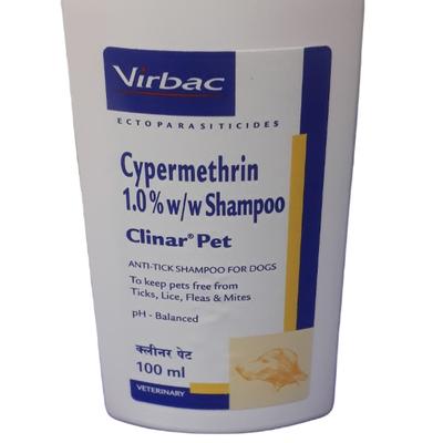 Virbac Clinar Pet Dogs Shampoo 100 ml - Pet Grooming