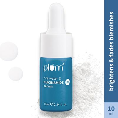 Plum 10% Niacinamide Face Serum With Rice Water & Squalane Fragrance-Free 10 ml - Face Serum