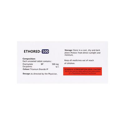 Ethored 500mg Tablet 10'S - Bleeding Disorders-Hae