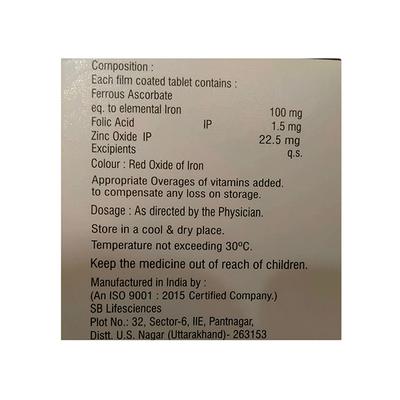 ADWIRON Z Tablet 10's - Iron Supplement/Anaemia-Vma