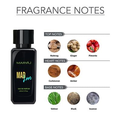 Maryaj Mad Love Edp Gift For Him Long Lasting Scent Spray Gift For Men 50 ml - Men Perfumes (Edt/Edp)