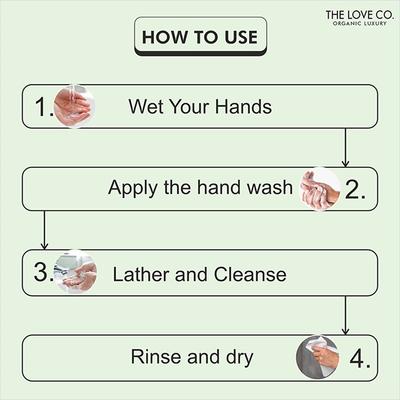 The Love Co. Nargis Hand Wash For Moisturized Hand - Gentle Cleanser for Soft Hands - Liquid Hand Soap Suitable for Sensitive Skin 300 ml - Hand Wash & Soaps