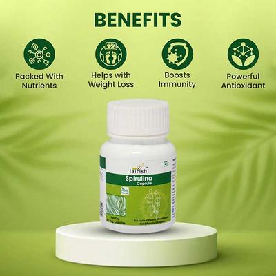 Jairishi Spirulina Veg Capsule 60's - Speciality Medicines