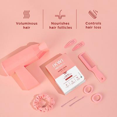 IKWI Happy Hair Meltables With Biotin, Zinc & Vitamin B12 1's - Hair & Skin