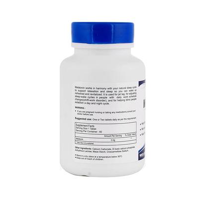 Healthvit Melatonin 3mg Regulates For Sleep Cycle-Tablets 60's - Mental Health