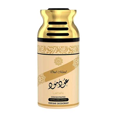 Lattafa Oud Mood concentrated extra Long Lasting Perfumed Deodorant Spray 250 ml - Deodorants/Roll-Ons