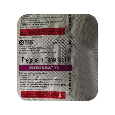 PREGABA 75 Capsule 15's - Neuropathic Pain-Dru