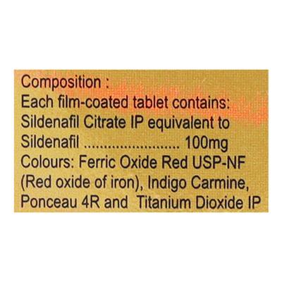 Zenegra Red 100 Tablet 4'S - Impotence/Erectile Dysfunction (Ed)