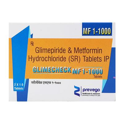 GLIMECHECK MF 1/1000 Tablet 10's - Diabetes-Ant