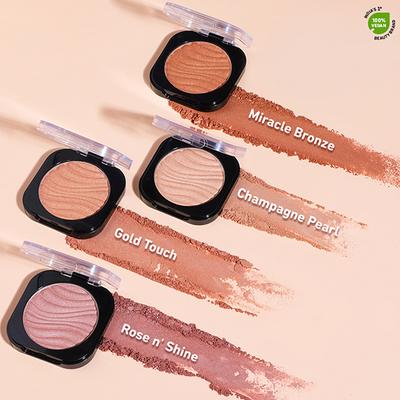 Plum There You Glow Highlighter Highly Pigmented Hd Glow 121 - Champagne Pearl 4.5 gm - Highlighters & Illuminators