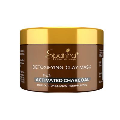 Spantra Detoxifying Clay Mask with Activated Charcoal 125 gm - Masks & Peels