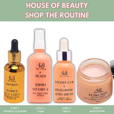 House of Beauty Kumkumadi Butter Cream Brightens, Nourishes-Dry, Combi, Mature Skin with Vit-C 50ml - Night Cream