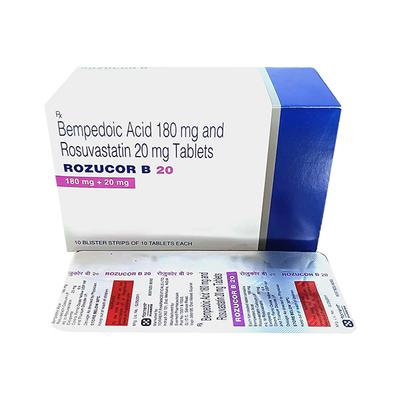 ROZUCOR B 20 Tablet 10's - High Cholesterol-Dys