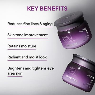 Innisfree Perfect 9 Intensive Anti Aging Eye Cream 30 ml - Under Eye Creams & Serums