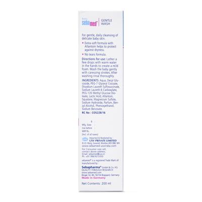 SEBAMED BABY GENTLE Wash 200ml - Baby Body Wash