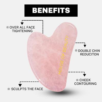 House of Beauty Rose Quartz Guasha 1's - Massagers
