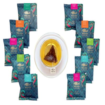 TGL Co. Bestsellers Tea Sampler Tea bags - Assorted 10's - Green/Herbal Teas
