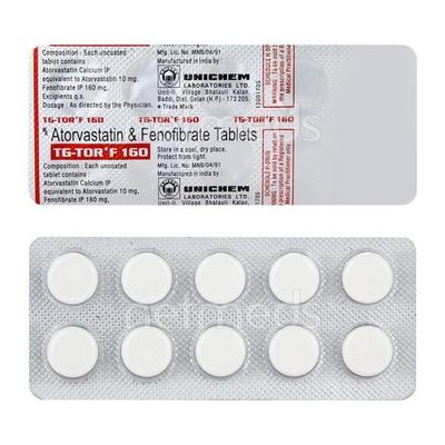TG Tor F 160 Tablet 10'S - High Cholesterol-Dys