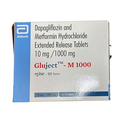 GLUJECT M 1000 Tablet 15's - Diabetes-Ant