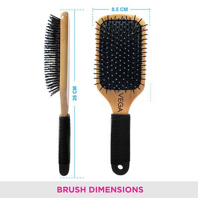 Vega Wooden Paddle Brush (E1 - PB) 1's - Hair Brushes
