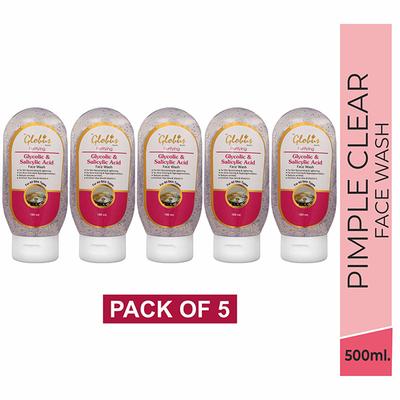 Globus Remedies Pimple Clear Face Wash 500ml 5's - Face Washes