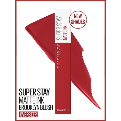 Maybelline Super Stay Matte Ink Brooklyn Blush - Overseer, Liquid Lipstick, Matte Lipstick 5 gm - Lipsticks