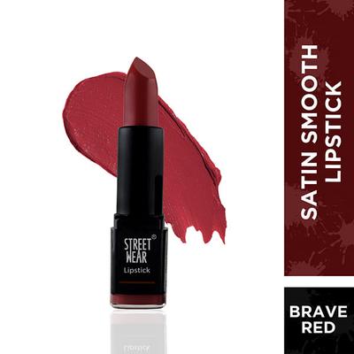 Streetwear Satin Smooth Lipstick - Brave Red 4.2 Gm - Lipsticks