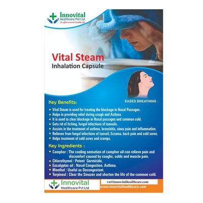 VITAL STEAM Inhalation Capsule 10's - Nasal Congestion-Nas