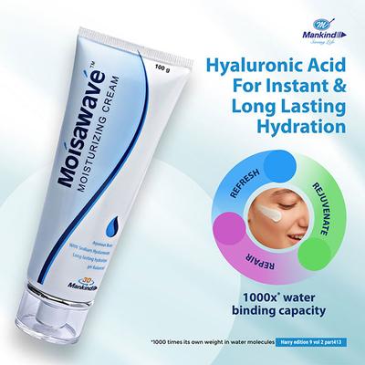 MOISAWAVE MOISTURIZING Cream 100gm - Dry Skin-Emo