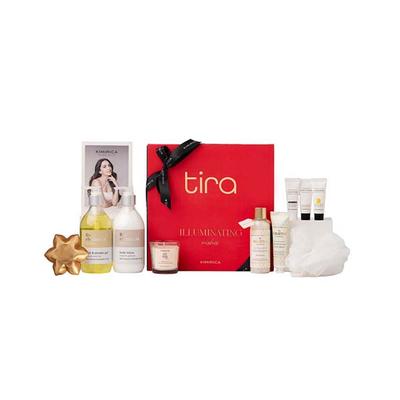 Kimirica X Tira - Illuminating Wishes Gift Box - Festive Gift Set 850 gm - Bath Kits & Sets