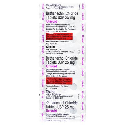 Urivoid 25mg Tablet 10'S - Urinary Retention-Oth