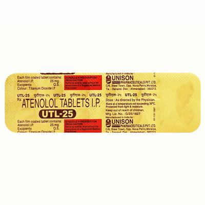 UTL 25mg Tablet 14'S - Hypertension-Bet