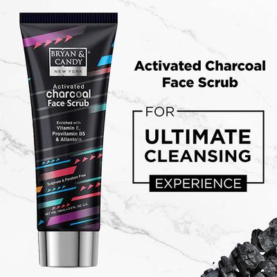 Bryan & Candy Charcoal Face Scrub 100 gm - Scrubs & Exfoliants